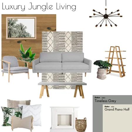 Luxury Jungle Living Interior Design Mood Board by sophieandrews on Style Sourcebook