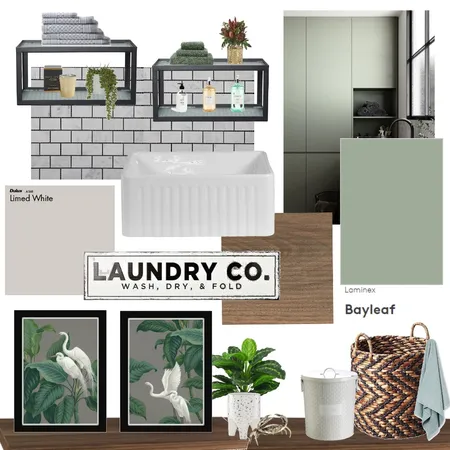 Greens Laundry &amp; Co. Interior Design Mood Board by The Inner Collective on Style Sourcebook