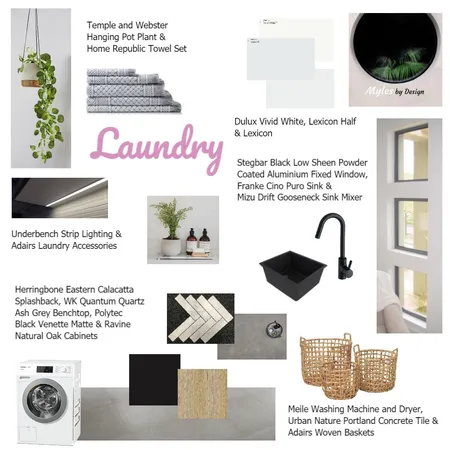 Laundry Interior Design Mood Board by Myles By Design on Style Sourcebook