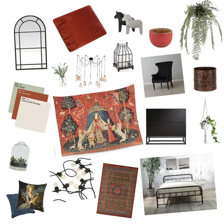 black &amp; red Interior Design Mood Board by olivia.jones on Style Sourcebook