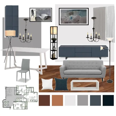 Living and Dining Room Interior Design Mood Board by TeckHock on Style Sourcebook