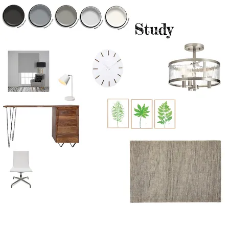 Study Room Mod. 9 Interior Design Mood Board by Sara_Drouhard on Style Sourcebook