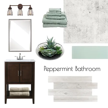 Peppermint Bathroom Interior Design Mood Board by alyssaig on Style Sourcebook