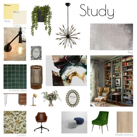 study Interior Design Mood Board by Roxana on Style Sourcebook