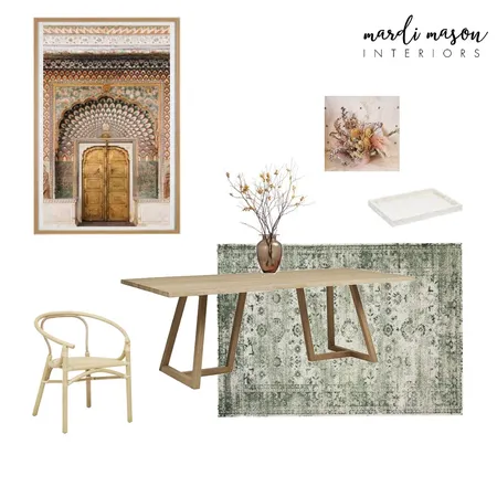 Boho dining Interior Design Mood Board by MardiMason on Style Sourcebook