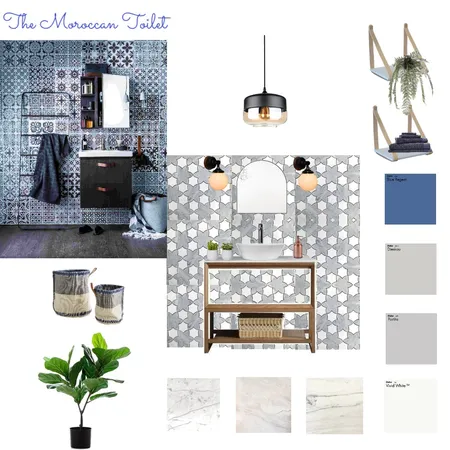 The Moroccan Toilet Interior Design Mood Board by Ania on Style Sourcebook