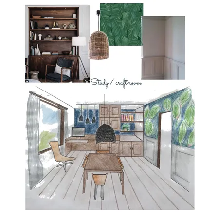 study / craft room Interior Design Mood Board by chanelpestana on Style Sourcebook