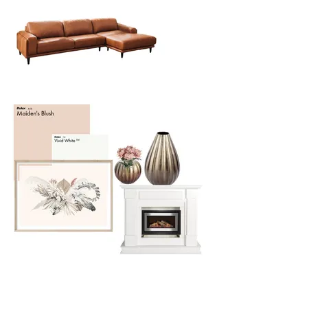 Warm Living Room Interior Design Mood Board by Cham on Style Sourcebook