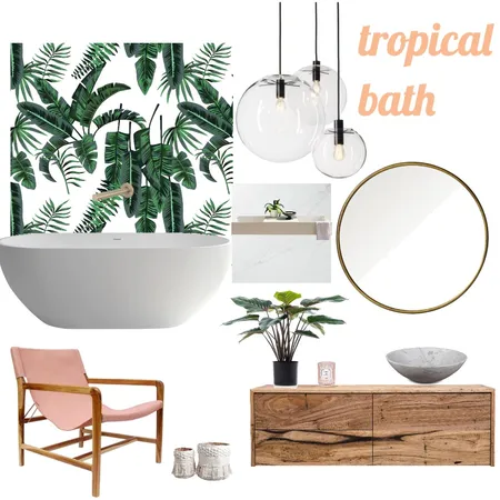 tropical bath Interior Design Mood Board by barbaracoelho on Style Sourcebook