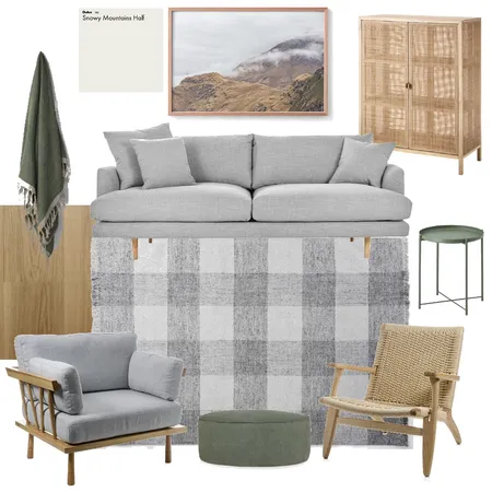 Living Room Option - Fabric sofa, Copenhagen chair Interior Design Mood Board by ranger on Style Sourcebook