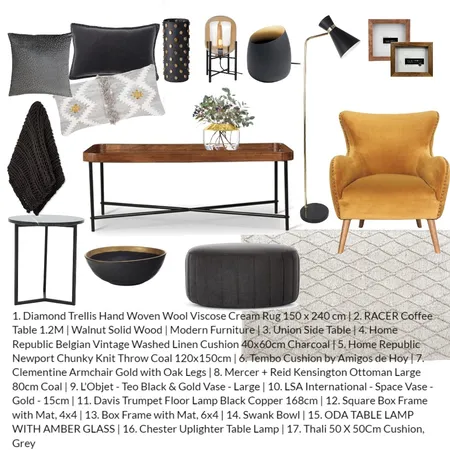 Cool into warm mod 3 Interior Design Mood Board by C . Salt Interior Design  on Style Sourcebook