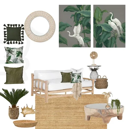 Tropical Lounge Interior Design Mood Board by My Interior Stylist on Style Sourcebook