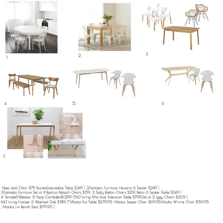 BeachHouse Dining Interior Design Mood Board by MISS G Interiors on Style Sourcebook