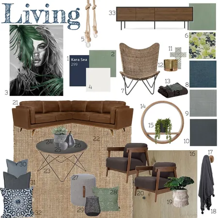 Ass 9 Living Room Interior Design Mood Board by Urban Habitat on Style Sourcebook