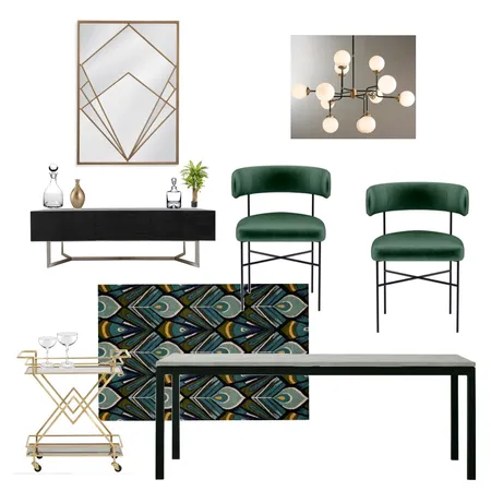 Art Deco Dining Interior Design Mood Board by PaigeMulcahy16 on Style Sourcebook