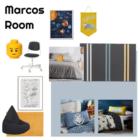 Marco's Room Interior Design Mood Board by HuntingForBeautBargains on Style Sourcebook