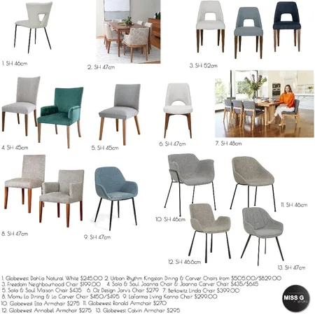 Canterbury Dining Chairs Interior Design Mood Board by MISS G Interiors on Style Sourcebook