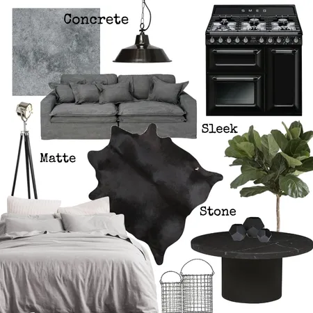 INDUSTRIAL/ BRUTALIST words Interior Design Mood Board by isabellaparamor on Style Sourcebook