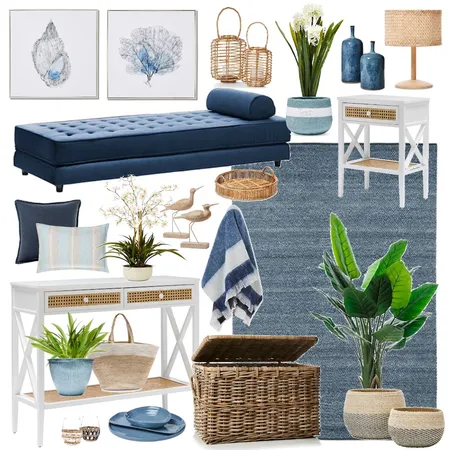 Adairs coastal hamptons Interior Design Mood Board by Thediydecorator on Style Sourcebook