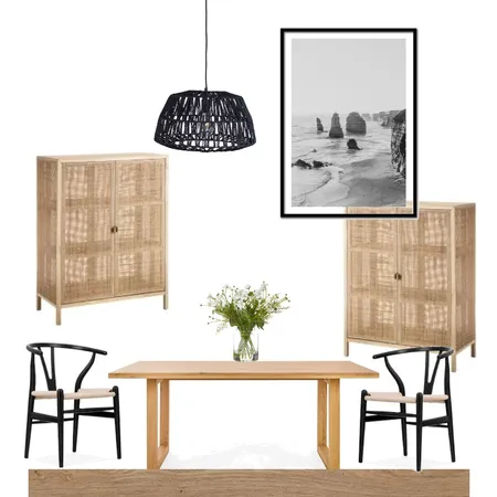 Dining black natural Interior Design Mood Board by melissabailey on Style Sourcebook