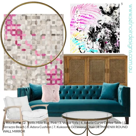 Terrazzo beach Interior Design Mood Board by Sel Noir Designs  on Style Sourcebook