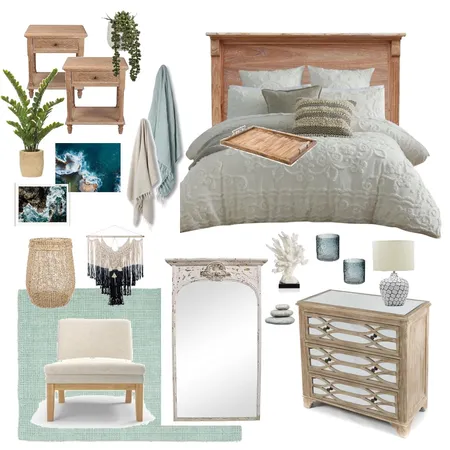 Coastal bedroom Interior Design Mood Board by 55 Park Interiors on Style Sourcebook