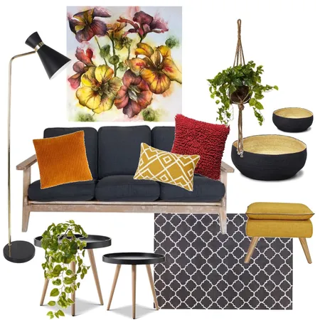 Retro nasturtiums Interior Design Mood Board by annadaconceica on Style Sourcebook