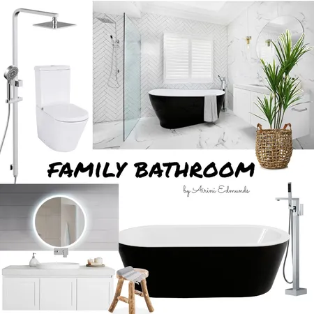 Family Bathroom Interior Design Mood Board by Airini on Style Sourcebook