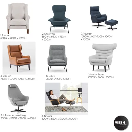 Canterbury Occasional Chair Interior Design Mood Board by MISS G Interiors on Style Sourcebook