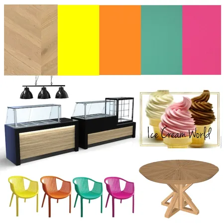 Ice Cream World Interior Design Mood Board by natalikalifa on Style Sourcebook