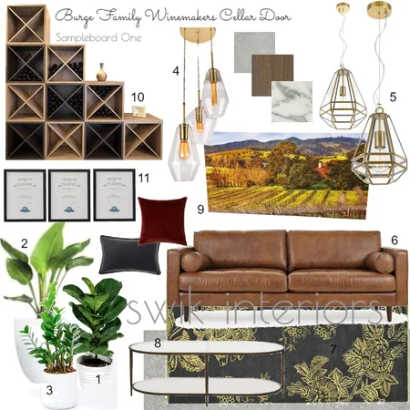 BURGE Cellar Door Sampleboard Interior Design Mood Board by Libby Edwards on Style Sourcebook