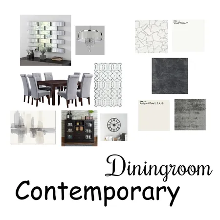 Contemporary Dining room Interior Design Mood Board by sandandstoneshomes on Style Sourcebook