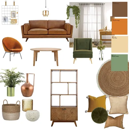 Boho Chic living room Interior Design Mood Board by Sodapop on Style Sourcebook