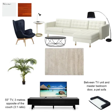 Tina's Living Room Interior Design Mood Board by Maxi on Style Sourcebook