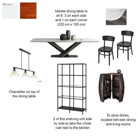 Tina's Dining Room Interior Design Mood Board by Maxi on Style Sourcebook