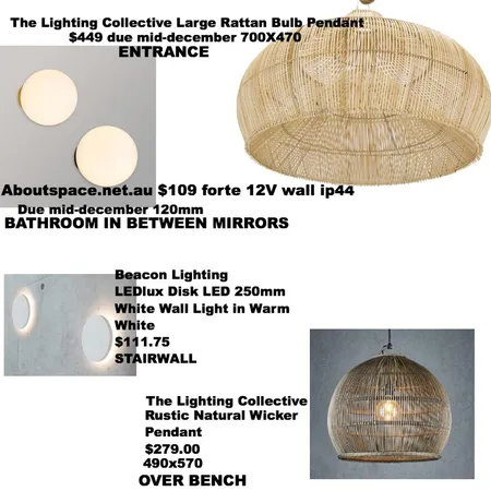 MERIDETH LIGHTING PLAN Interior Design Mood Board by FionaGatto on Style Sourcebook