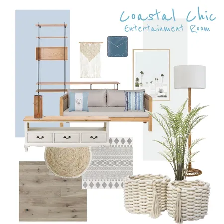 Coastal Chic Interior Design Mood Board by dariusdraws on Style Sourcebook