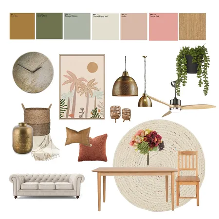 Analogous colour - neutral farmhouse Interior Design Mood Board by allyrobbo84 on Style Sourcebook