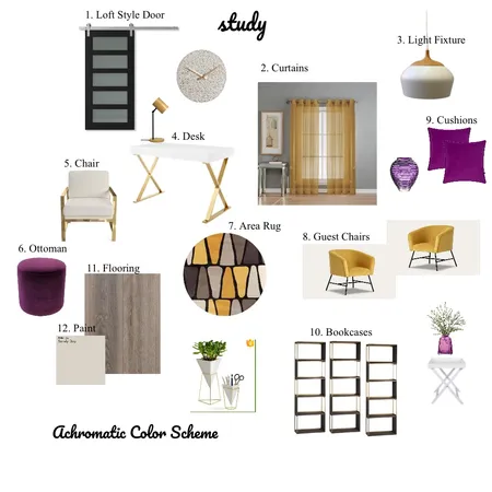 STUDY Interior Design Mood Board by Doreen on Style Sourcebook