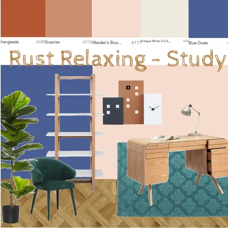 Rust Relaxing - Study Interior Design Mood Board by Kohesive on Style Sourcebook