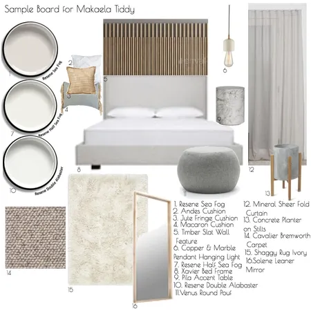 Sample Board Makaela Tiddy Interior Design Mood Board by debbietiddy on Style Sourcebook