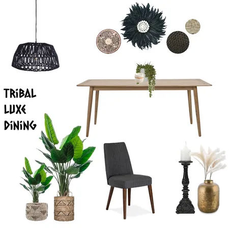 tribal luxe dining - aunty Interior Design Mood Board by Haus & Hub Interiors on Style Sourcebook