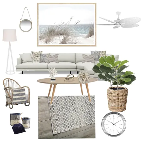 Module 3 - Hamptons Interior Design Mood Board by Katharine on Style Sourcebook