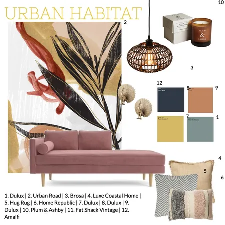 6-1-20 Interior Design Mood Board by Urban Habitat on Style Sourcebook