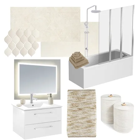 Misty sand Bathroom Interior Design Mood Board by Holi Home on Style Sourcebook