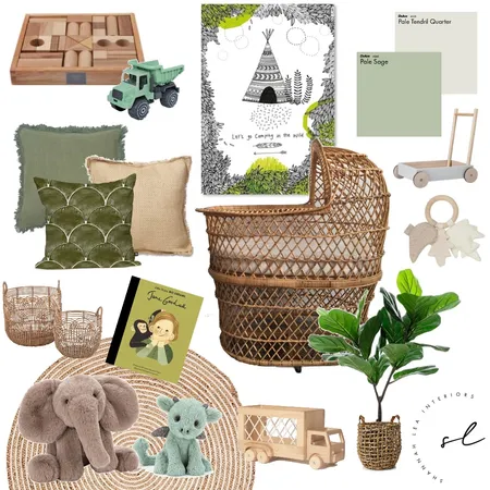 Wild Nursery Interior Design Mood Board by Shannah Lea Interiors on Style Sourcebook