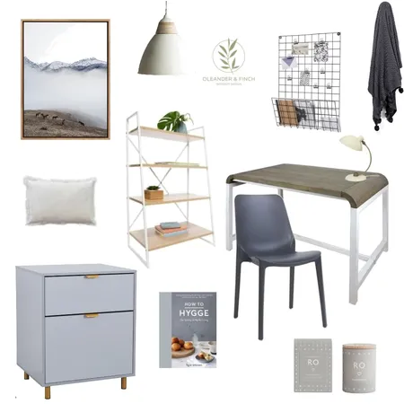 Scandi study Interior Design Mood Board by Oleander & Finch Interiors on Style Sourcebook