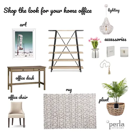 Home office Interior Design Mood Board by Perla Interiors on Style Sourcebook