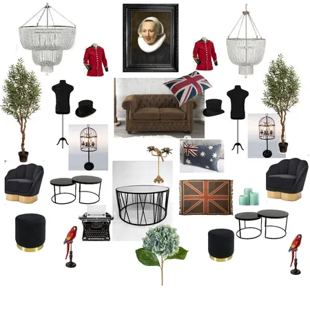 English Manor Interior Design Mood Board by bowerbirdonargyle on Style Sourcebook