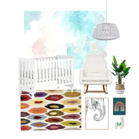 watercolor Interior Design Mood Board by shanieinati on Style Sourcebook